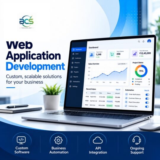 BCS TECHNOLOGY web application development and business dashboard